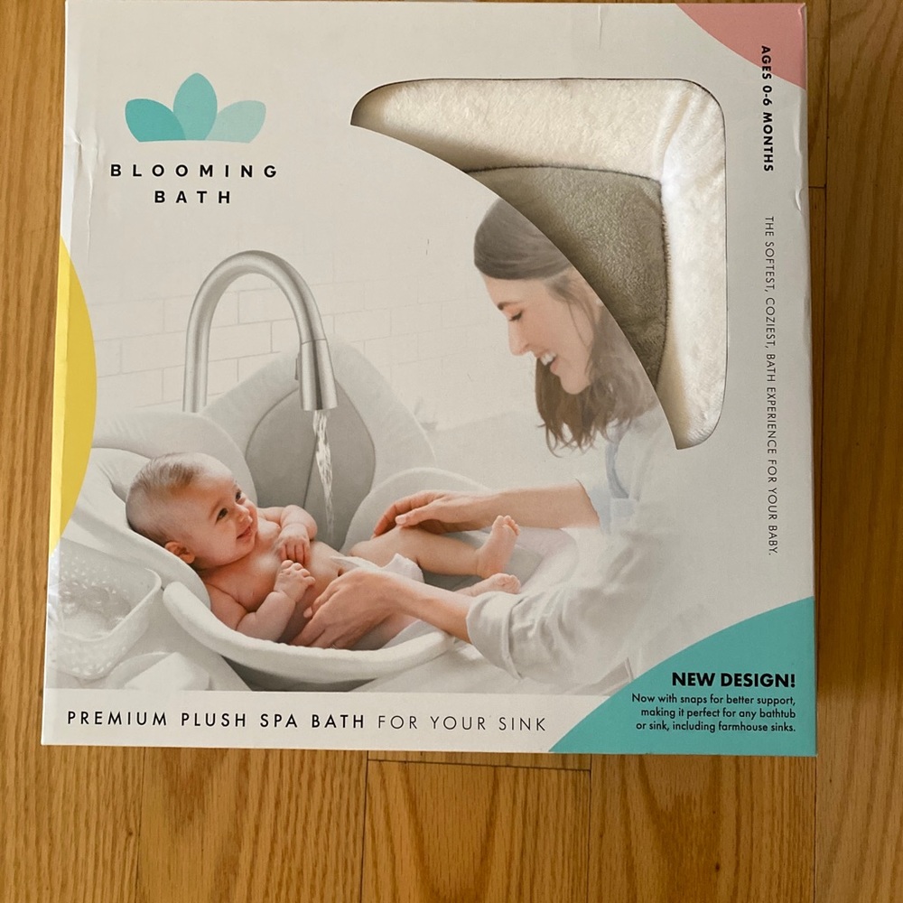 Blooming Bath Lotus Baby Tub Grey/White 0-6 months